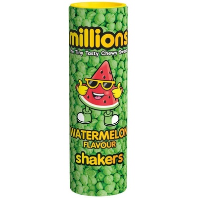 Millions Shakers bonbonky s melounovou příchutí 82 g
