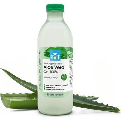 Bewit Aloe Vera gel bez dužiny BIO RAW 1 L