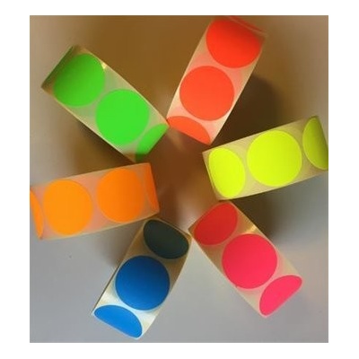 Etikety, 38 mm kruh, 1000 etikiet/kotúč, oranžové