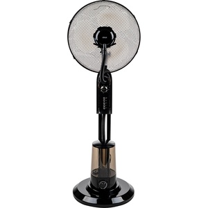 Muhler Вентилатор с водна мъгла 16" Muhler MF-1677, Мощност 75W, 3 скорости, Контейнер 3, 2 л, Таймер, Автоматична осцилация, Мехаично управление, Черен (KT-651675)