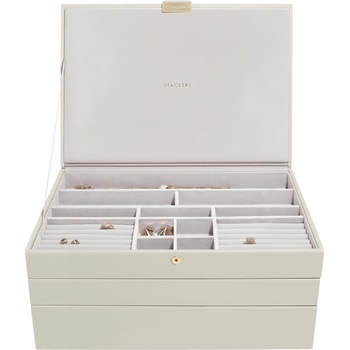 Stackers Ковчеже за бижута Stackers тройно supersize светлобежово (75618)