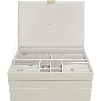 Stackers Ковчеже за бижута Stackers тройно supersize светлобежово (75618)