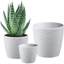 Strend Pro Stone Kvetináč 23x20,5 cm, sivý, efekt kameňa