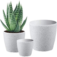 Strend Pro Stone Kvetináč 23x20,5 cm, sivý, efekt kameňa