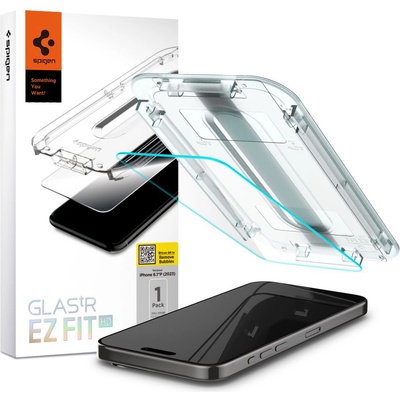 Spigen Протектор за iPhone 15 Pro - Spigen Glas. tR EZ FIT - Прозрачен