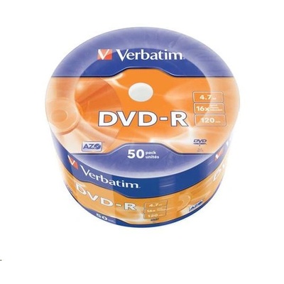 Verbatim 43788 празен DVD диск 4, 7 GB DVD-R 50 броя (43788)