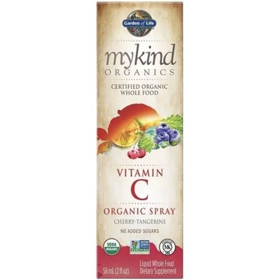 Garden of Life Organics Vitamín C v spreji čerešne a mandarínky 58 ml