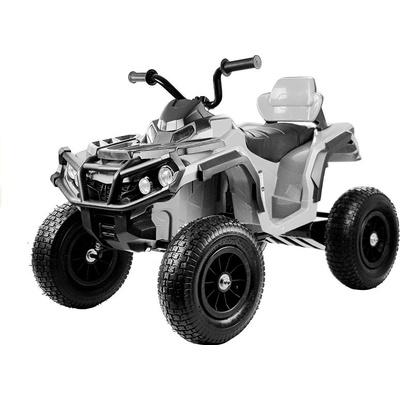 Mamido elektrická štvorkolka s nafukovacími kolesami biela