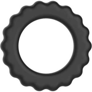 Chisa-novelties Силиконов пенис ринг и пристегач "dien black
