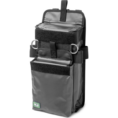 Vysoká brašna NLG na nářadí s nosností 20 kg – polyester, černá, 400×200×100 mm