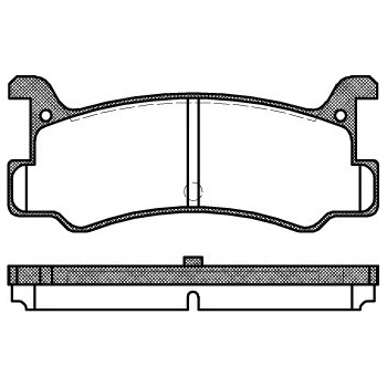 Sada brzdových platničiek kotúčovej brzdy REMSA 0213.00