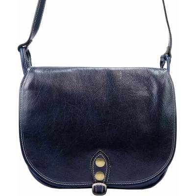 Dámska kožená kabelka Florence 8863 granátová crossbody z prírodnej kože