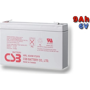 CSB HRL634W F2 6V 9Ah
