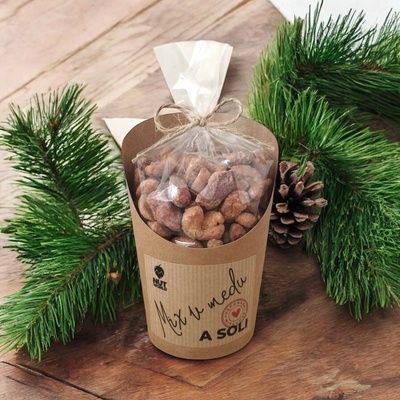 Nutworld Mix ořechů v medu a soli v celofánku a kelímku 180 g