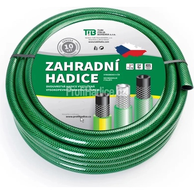 TUBI černo zelená Hobby 1/2" 100 m