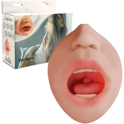 Мастурбатор с устни, език и зъбки, орална наслада - Satisfaction Hot Babe (2101-02LOLA)