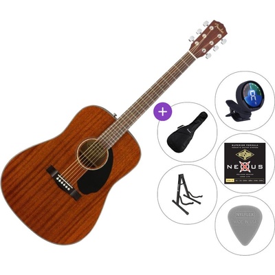 Fender CD-60S WN SET 2 Mahogany Акустична китара