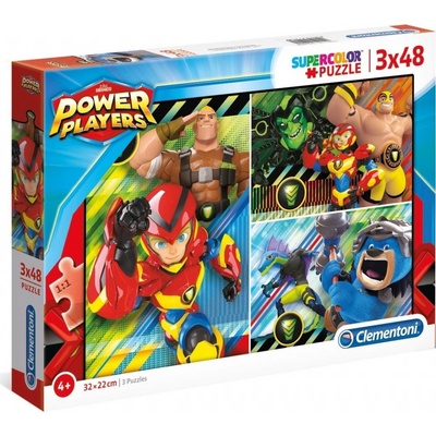 Clementoni Power Players 3x 48 dielov