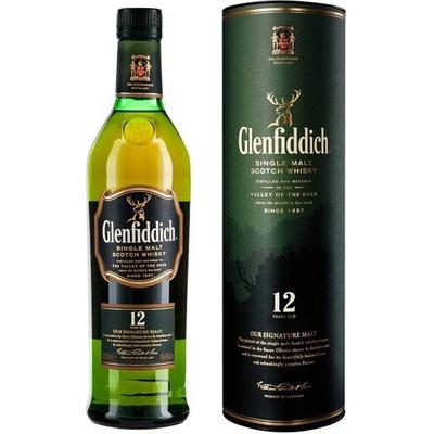 Glenfiddich 12y 40% 1 l (tuba)