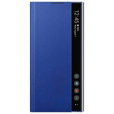 Samsung Clear View Cover EF-ZN975CL - оригинален кейс, през който виждате информация от дисплея за Samsung Galaxy Note 10 Plus (син)