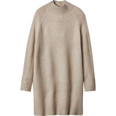 esmara Dámské pletené šaty s podílem vlny béžová – Zboží Dáma