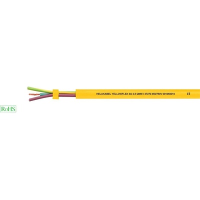 Helu 37271 gumový kábel YELLOWFLEX 4 G 2.5 mm² žltá 1m