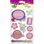 TITANUM 3D paper stickers little princess mix 8pcs