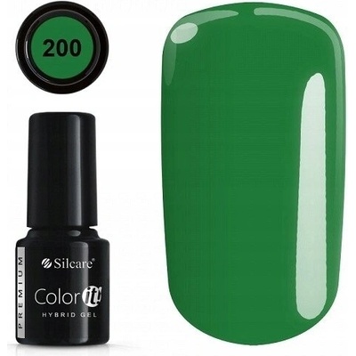 Hybridný lak farebný lak Silcare Zelený 6 ml