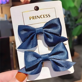 HARAHU Щипки за коса Панделка - Тъмносиня kp38391 (38391)