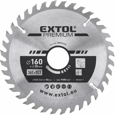 Extol Premium Kotúč pílový s SK plátkami, 160x2,8x30mm, 36z 8803215