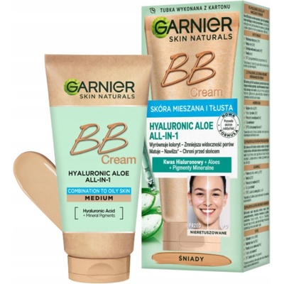 Tónovací krém Garnier Hyaluronic Aloe All-In-1 pre svetlú pleť s SPF do 10 50 ml