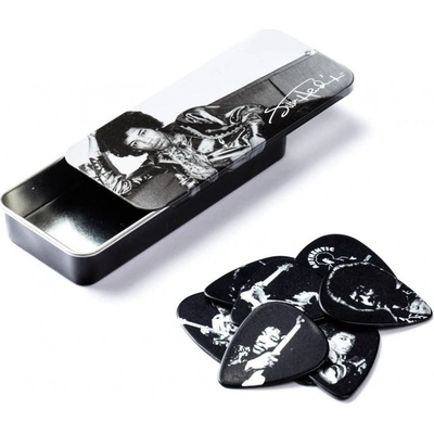 Dunlop JHPT05H Jimi Hendrix Silver Portrait Pick Tin