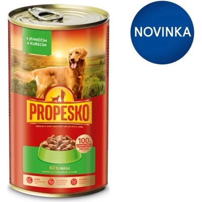 Propesko Adult kúsky s jahňacinou a kuracinou v omáčke 1240 g