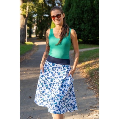 Jsem máma dámská sukně s kapsami Motýlci – Zboží Mobilmania