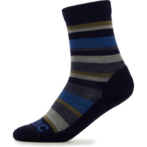 Stoic Детски туристически чорапи Stoic Kid's Merino Trekking Crew Socks Stripes Walking socks - Navy / Olive - размер 35-38 (EU) (201-7946-0313)