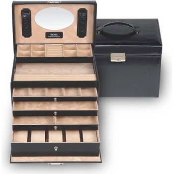 Sacher kožená šperkovnice Nancy černá