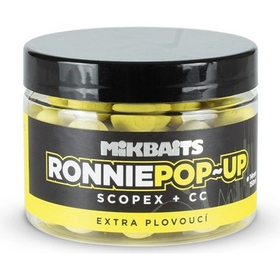 Mikbaits Plávajúce Boilies Ronnie Pop-Up 150ml 14mm Scopex + CC
