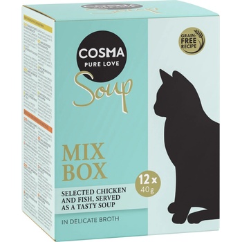 Cosma Soup Mix 4 druhy 12 x 40 g
