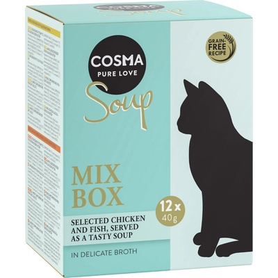 Cosma Soup Mix 4 druhy 12 x 40 g