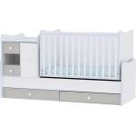 Lorelli Трансформиращо се легло Lorelli - Mini Max, 190 x 72 cm, Бяло/Син бряст (10150500033А)