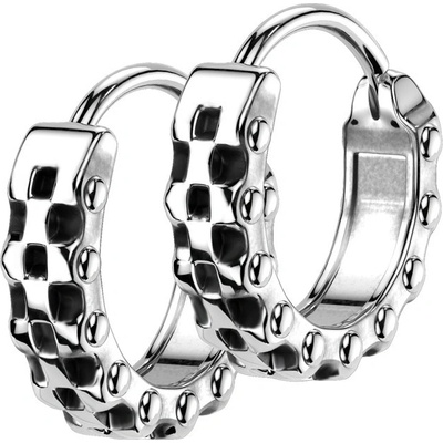 Steel Edge náušnice kroužky chirurgická ocel SESE4510