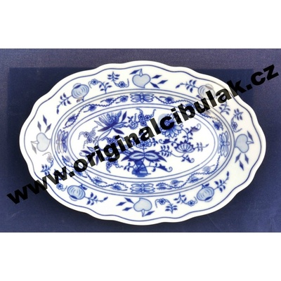 Český porcelán Dubí Mísa oválná 10066 Cibulák 20 cm