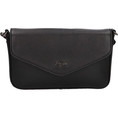 Lagen dámska kožená crossbody kabelka LG050 black