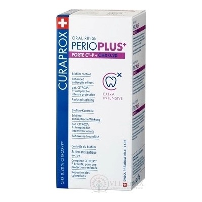 Curaprox ústní výplach Perio Plus+ Forte 0,20% CHX 200 ml