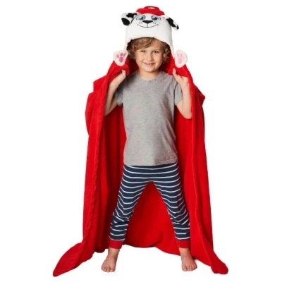 SONNE Детско одеяло с 3D качулка Маршал Paw Patrol 110X140 cм (PAT4870)