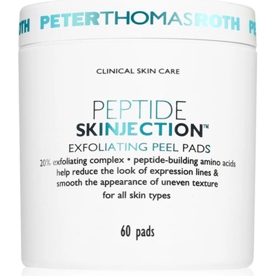 Peter Thomas Roth Peptide Skinjection Exfoliating Peel Pads exfoliačné vankúšiky s vyhladzujúcim efektom 60 ks