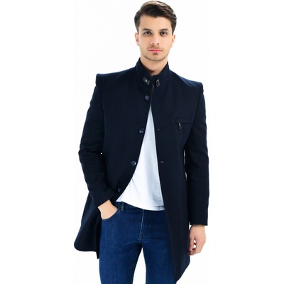 Dewberry pánský kabát modrá – Zboží Dáma