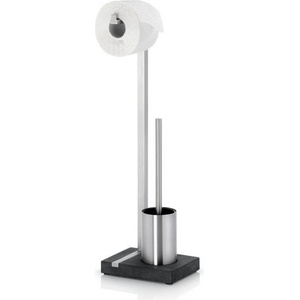 blomus Стойка за тоалетна хартия и четка от неръждаема стомана blomus от серия menoto