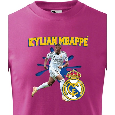 Dětské tričko Mbappé Real Madrid Purpurová Canvas Dětské tričko Bezvatriko.cz 2757
