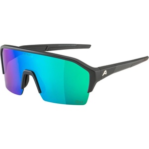 Alpina Очила за колоездене Alpina Ram HR HM+ Hicon Mirror Cat 3 Cycling glasses - Black Matt / Q-Lite Green Mirror - размер One Size (205-2576-0511)
